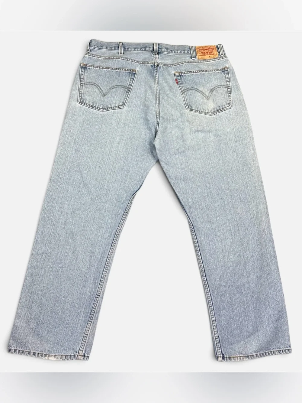 Levi’s 505 Regular Fit Men’s Jeans 42x30 Light Wash Blue